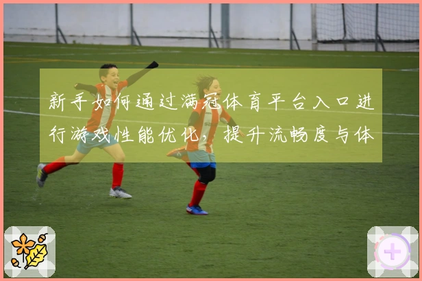 新手如何通过满冠体育平台入口进行游戏性能优化，提升流畅度与体验